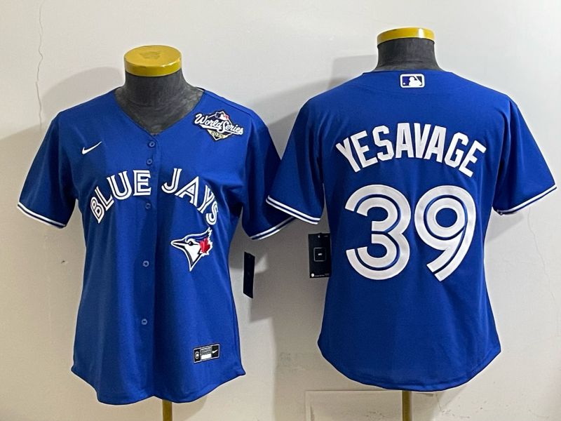 Women 2025 Nike Toronto Blue Jays #39 Yesavage Blue Game MLB Jersey 03->women mlb jersey->Women Jersey